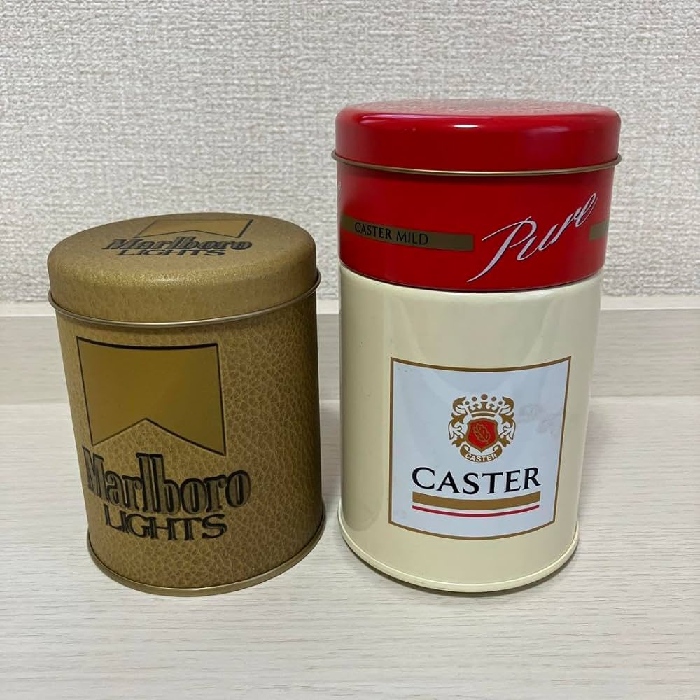 Amazon.co.jp: キャスター マルボロ 灰皿 レトロ 缶 タバコグッズ