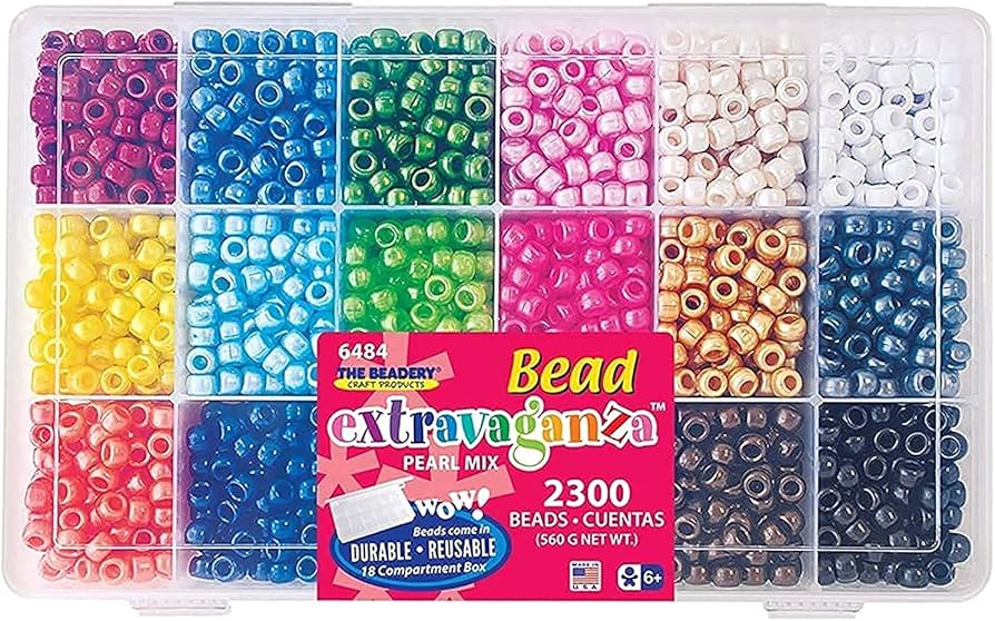 Amazon.com: The Beadery - Bead Extravaganza Pearl Mix Bead Box