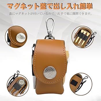 Amazon | ゴルフボールケース ゴルフボールポーチ 腰 ベルト 簡単装着