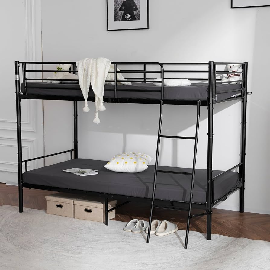 Amazon｜二段ベッド パイプベッド HDKHTWL ロフトベッド シングル