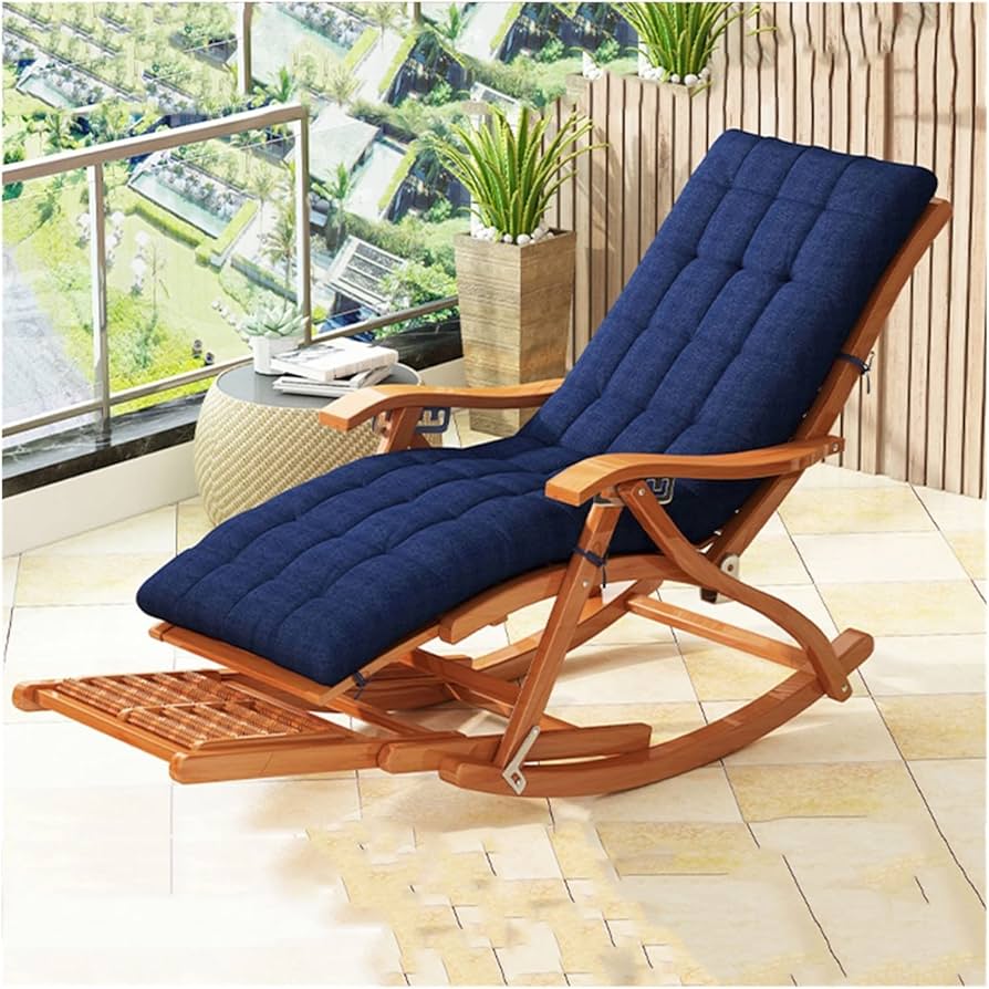 Amazon｜ロッキングチェア 折りたたみ リクライニングチェア 5段階調節