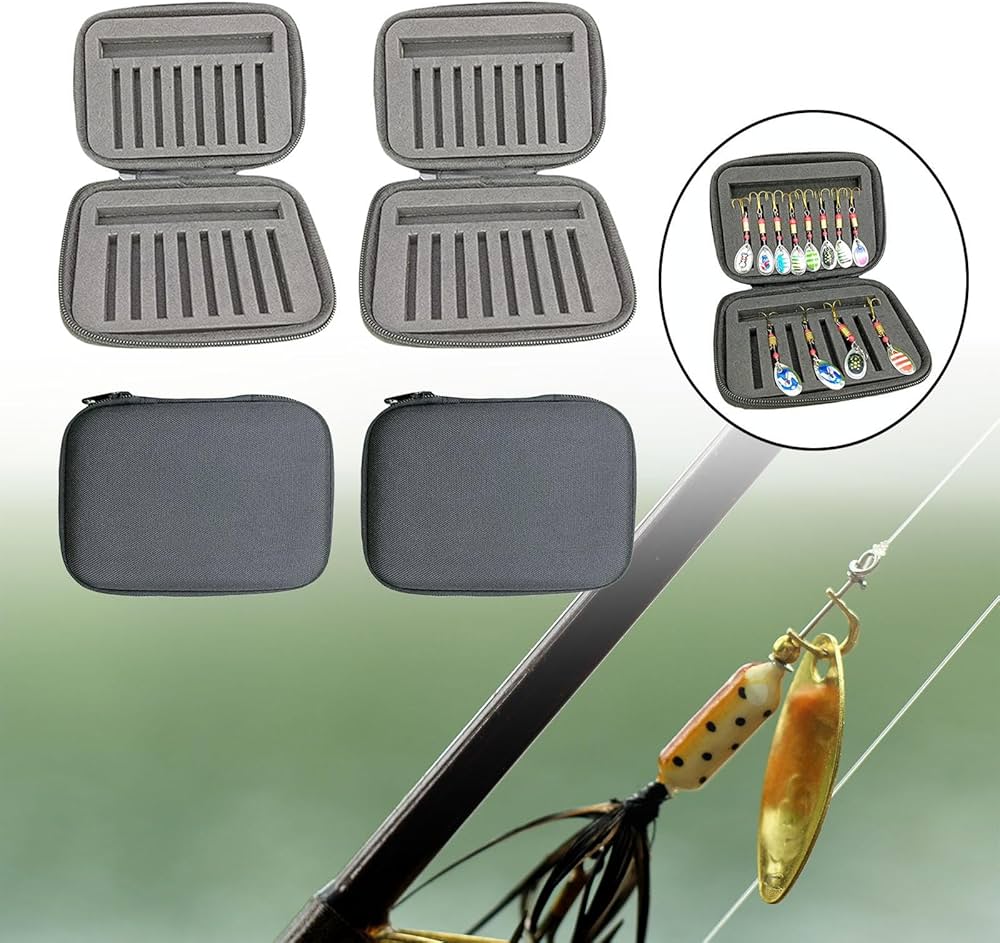 Amazon | KLKCMS 2x 釣りルアー収納袋 釣りルアーコンテナバッグ