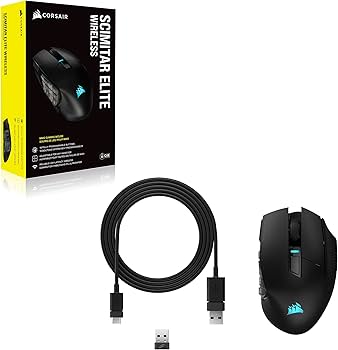 Amazon.com: Corsair Scimitar Elite RGB Wireless MMO Gaming Mouse