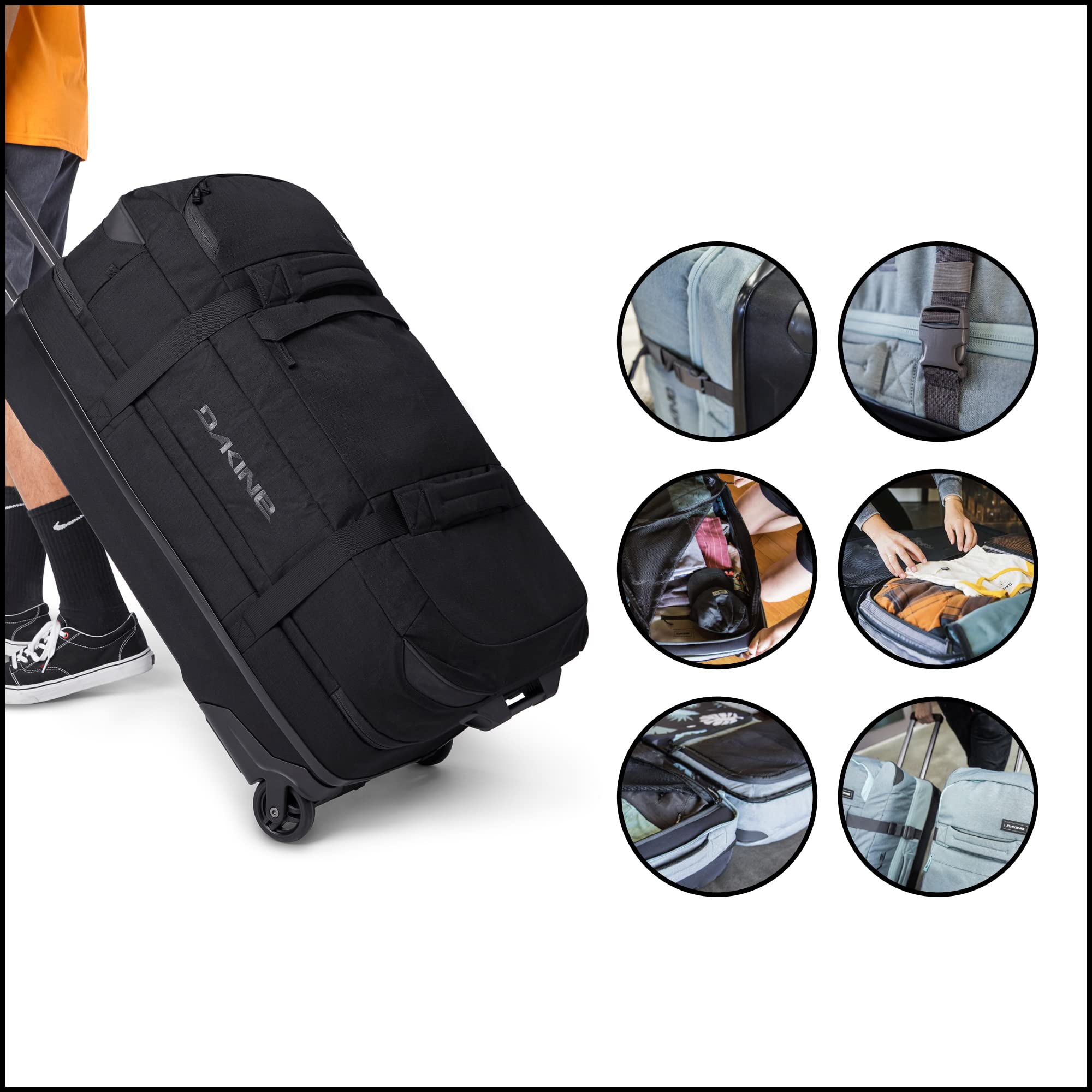Amazon.co.jp: Dakine Unisex Split Roller Bag, 110L : ファッション