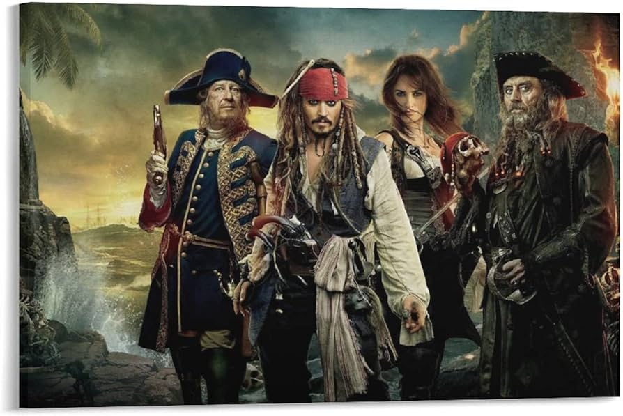 パイレーツ・オブ・カリビアン 映画PR用非売品特大ポスター（縦幅90