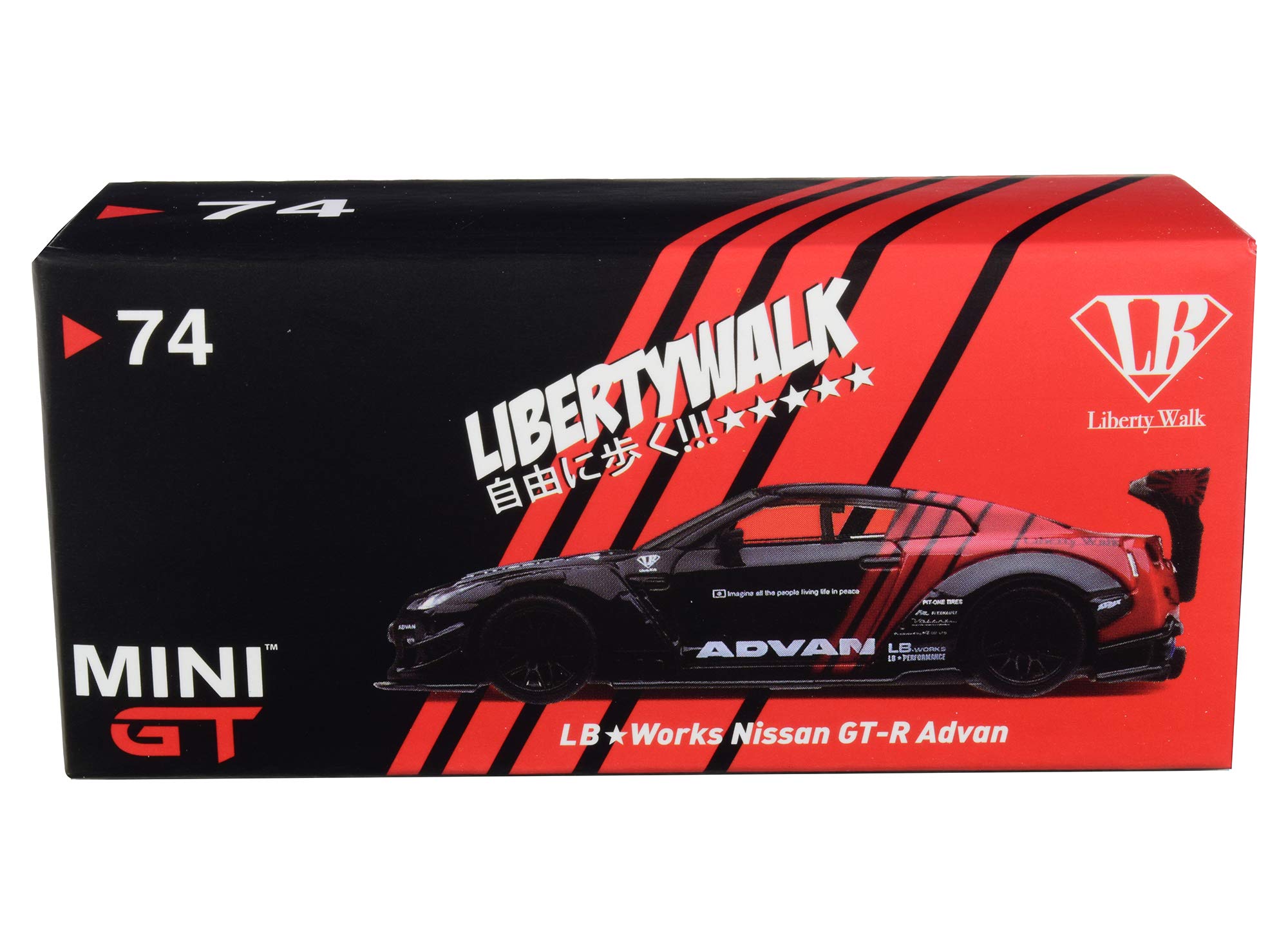 Amazon | MINI GT 1/64 LB☆WORKS ニッサン GT-R R35 タイプ2 リア