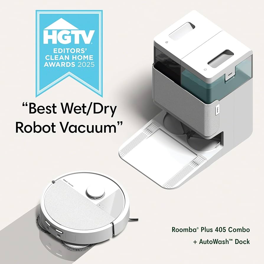 Amazon.com - iRobot Roomba Plus 405 (G185) Combo Robot Vacuum