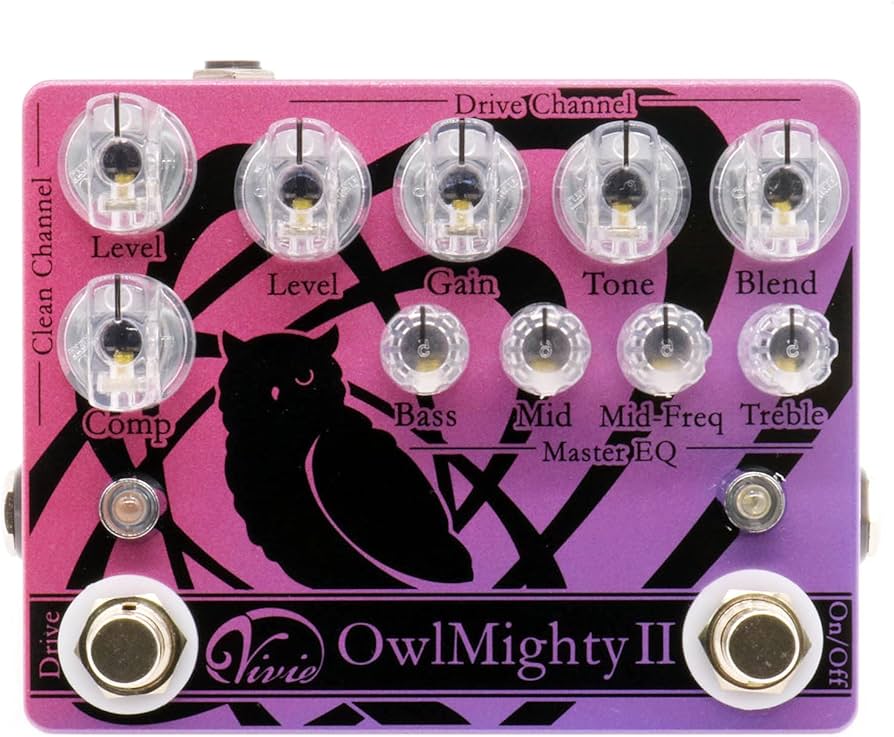 Amazon | Vivie OwlMighty II -BassPreamp- | ベースプリアンプ | 楽器