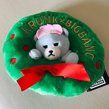 Amazon.co.jp: KRUNK×BIGBANG FXXK ITクリスマスリースぬいぐるみ