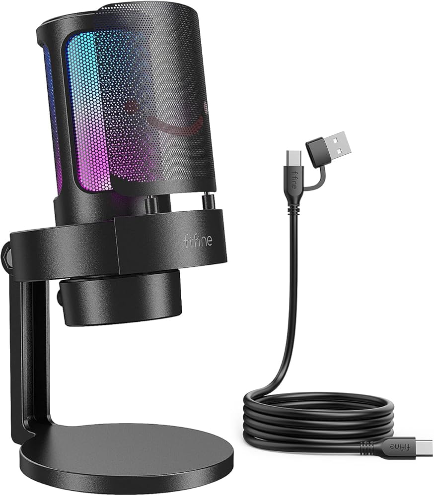 Amazon.co.jp: FIFINE ゲーミング マイク USB PC マイク