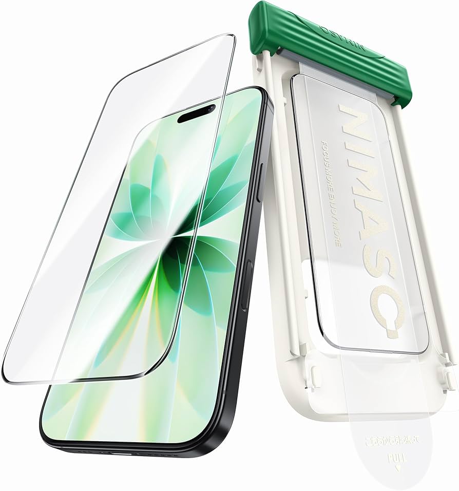 Amazon | NIMASO ガラスフィルム iPhone 17用 スライドローラー式 強化