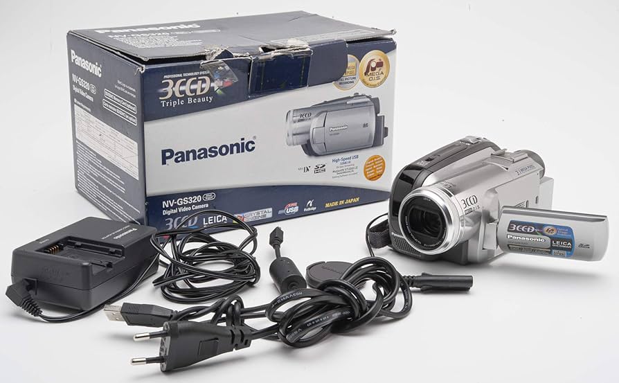 Panasonic NV-GS320 EG-S - Videocámara (miniDV, Zoom óptico de 10x