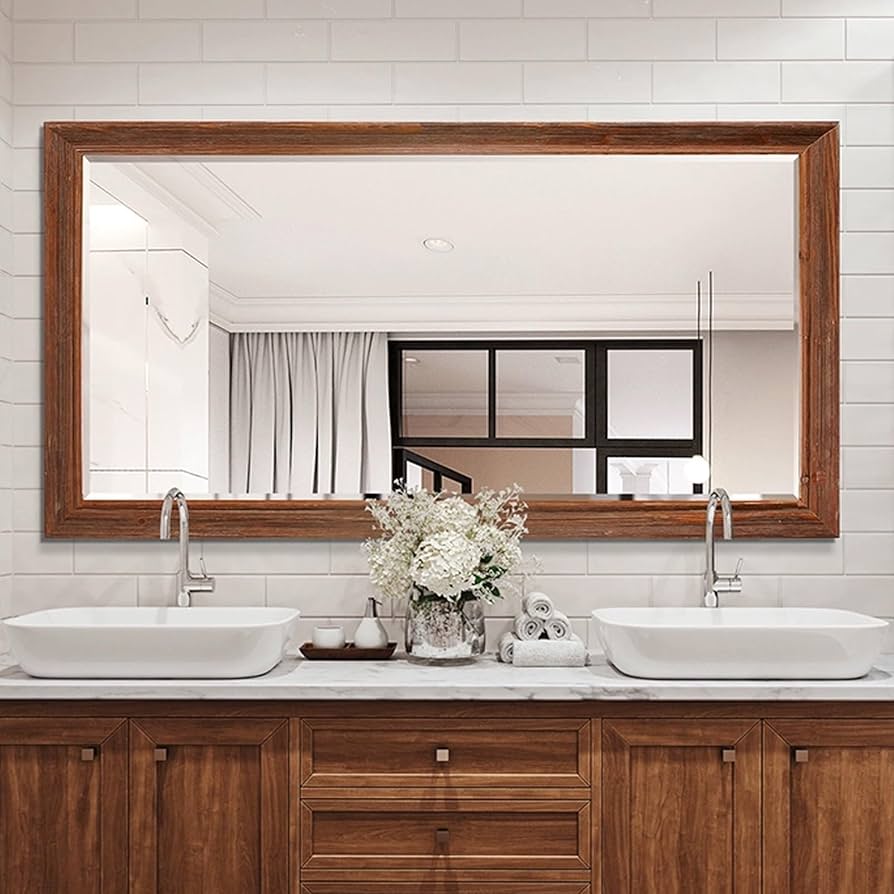 Amazon.co.jp: 鏡 壁掛け ミラー おしゃれ アンティーク 壁掛けミラー