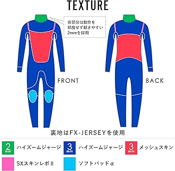 Amazon | FELLOW フェロー ウェットスーツ フルスーツ 3mm メンズ