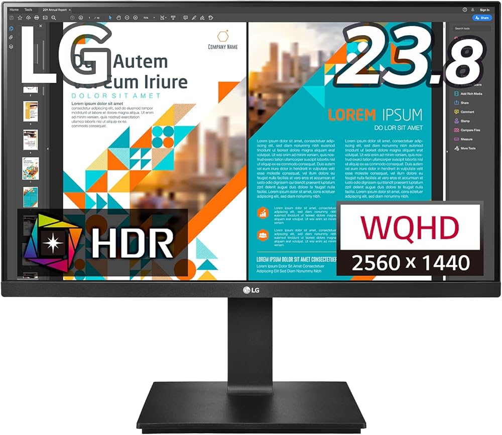 Amazon.co.jp: LG 3辺フレームレス モニター ディスプレイ 24QP550-B