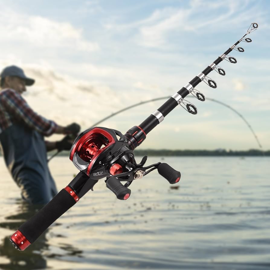 Amazon.co.jp: 釣りセット 釣り竿とリールのコンボ 2.1m 伸縮式釣り竿