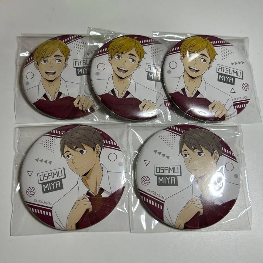 ハイキュー 横断幕 缶バッジ 宮侑 48個 ハイキュー 横断幕 缶バッジ 宮