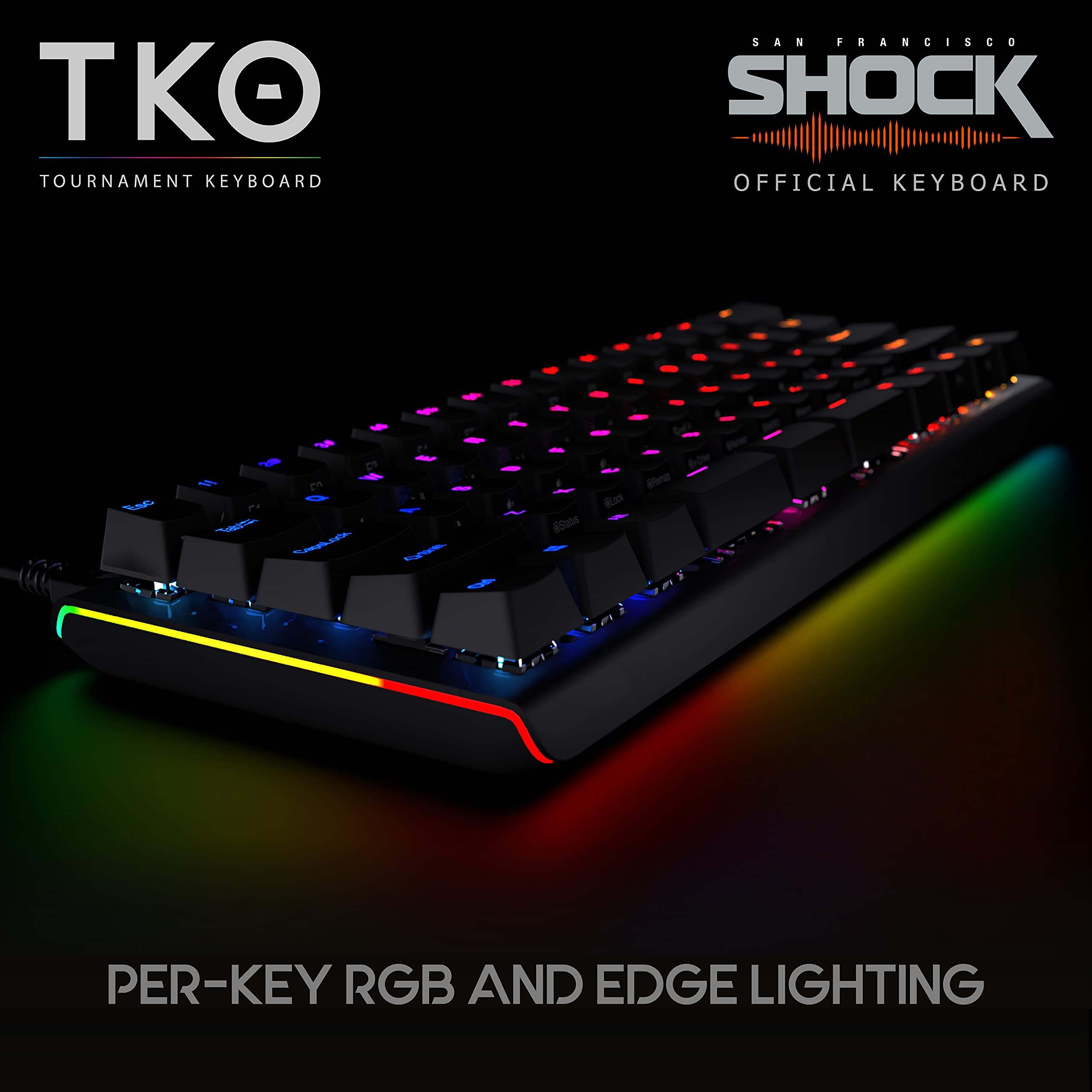 Amazon.com: KINESIS Gaming TKO Mechanical Keyboard | Clicky White