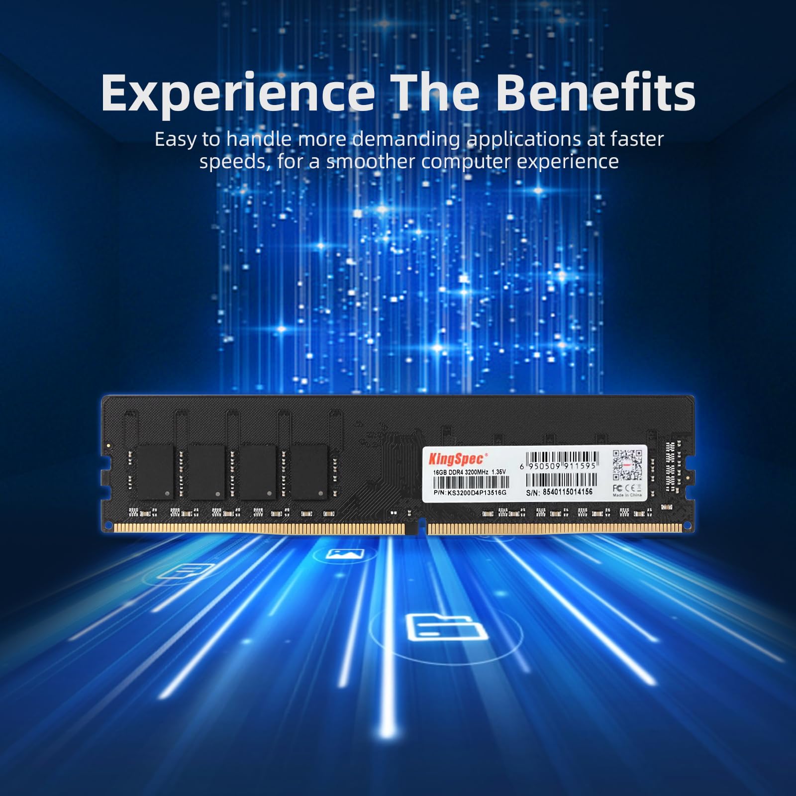 Amazon.co.jp: KingSpec デスクトップPC用 メモリ DDR4 3200 16GB x 2