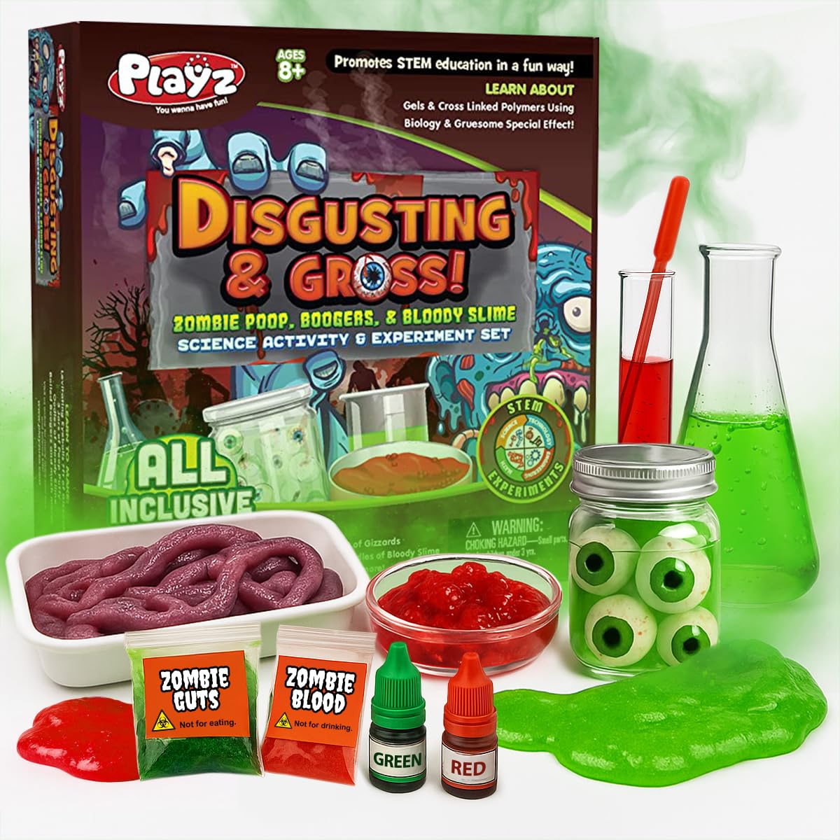 Amazon.com: Playz Disgusting n' Gross Zombie Poop - DIY Stem