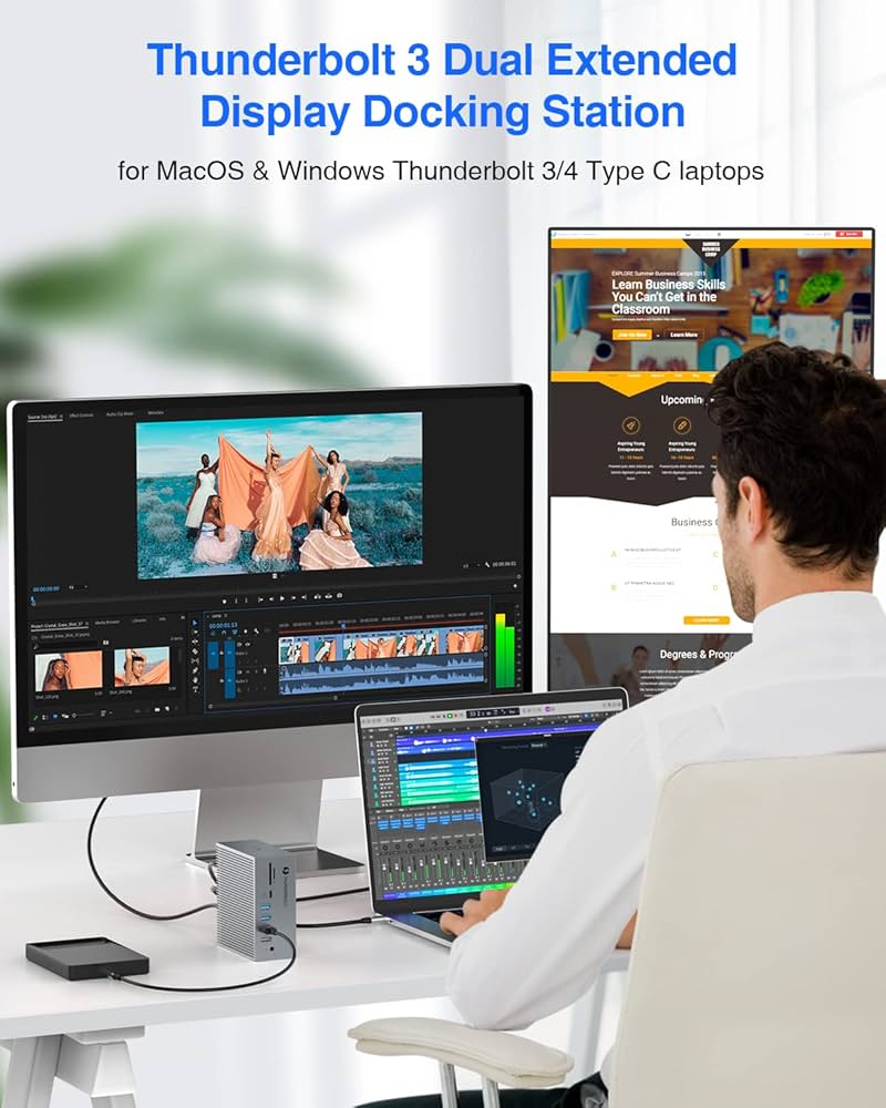 Amazon.com: Thunderbolt 3 Dock, TOTU 18-in-1 Thunderbolt 3 USB C