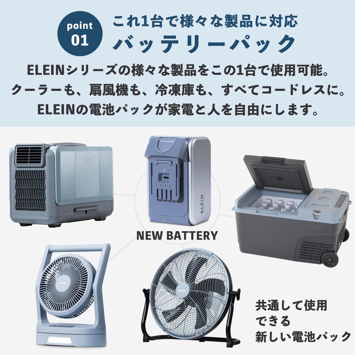Amazon.co.jp: 【セット品】 山善 ELEIN コンパクトクーラー スポット