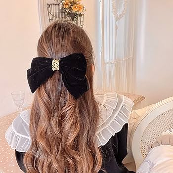 Amazon.com : Large Hair Bows for Women Black Hair Bow Big Bow Hair