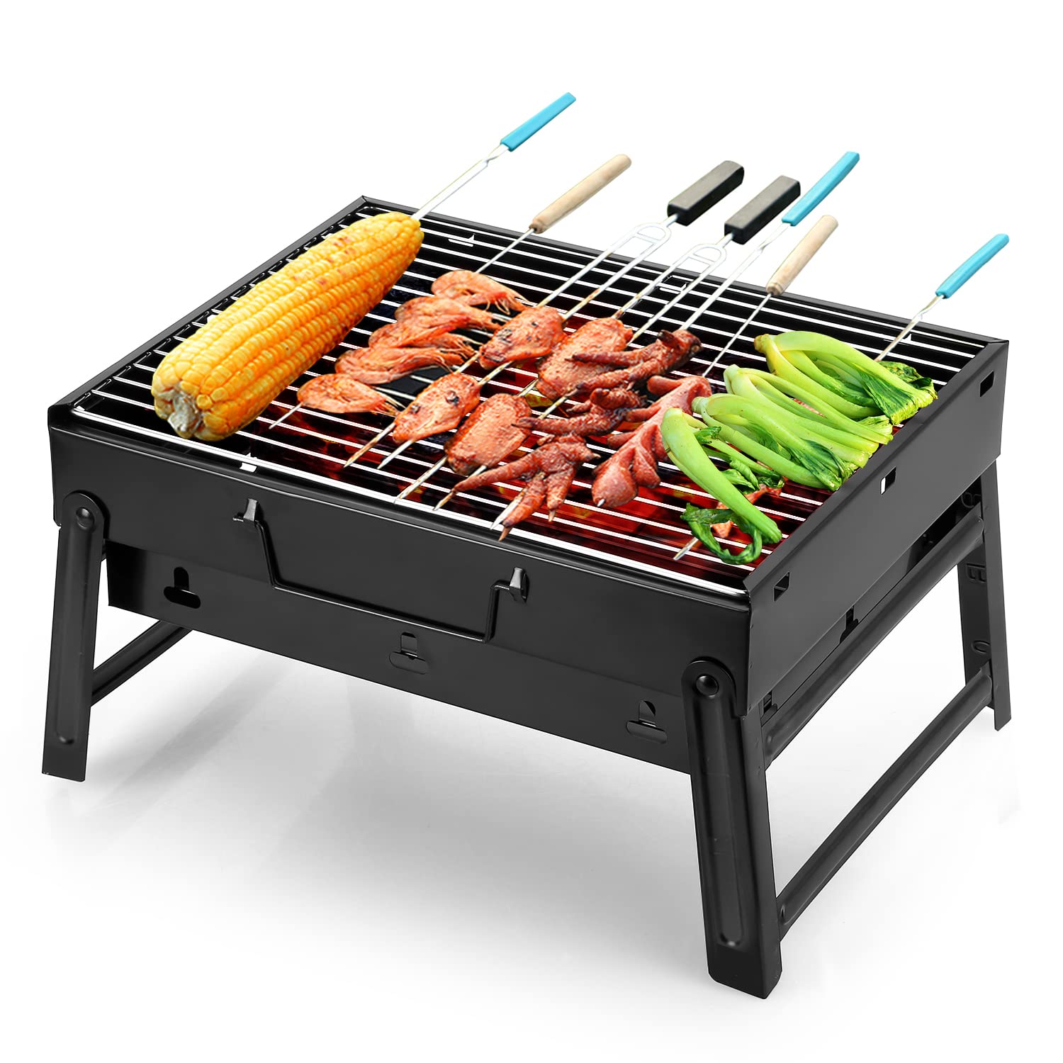 Amazon.co.jp: バーベキューグリル ポータブル BBQ チャコールグリル
