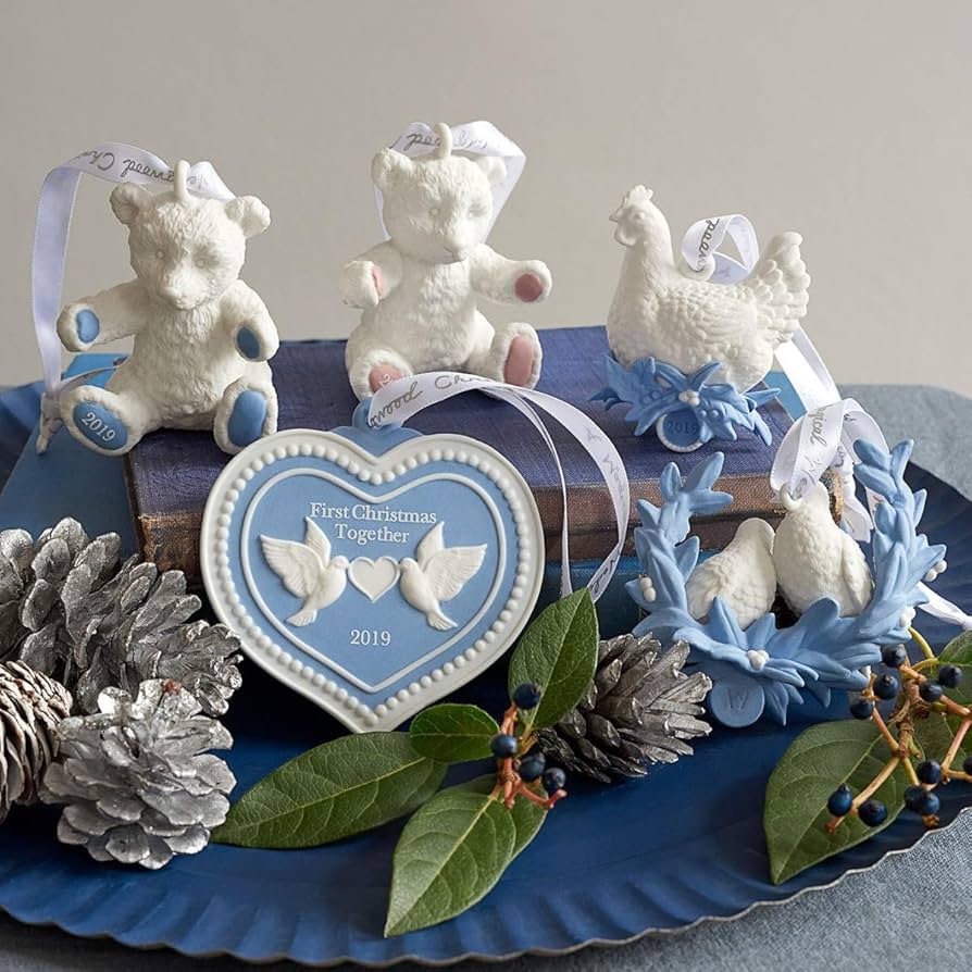 Amazon.com: Wedgwood Baby's First Christmas Pink Ornaments : Home