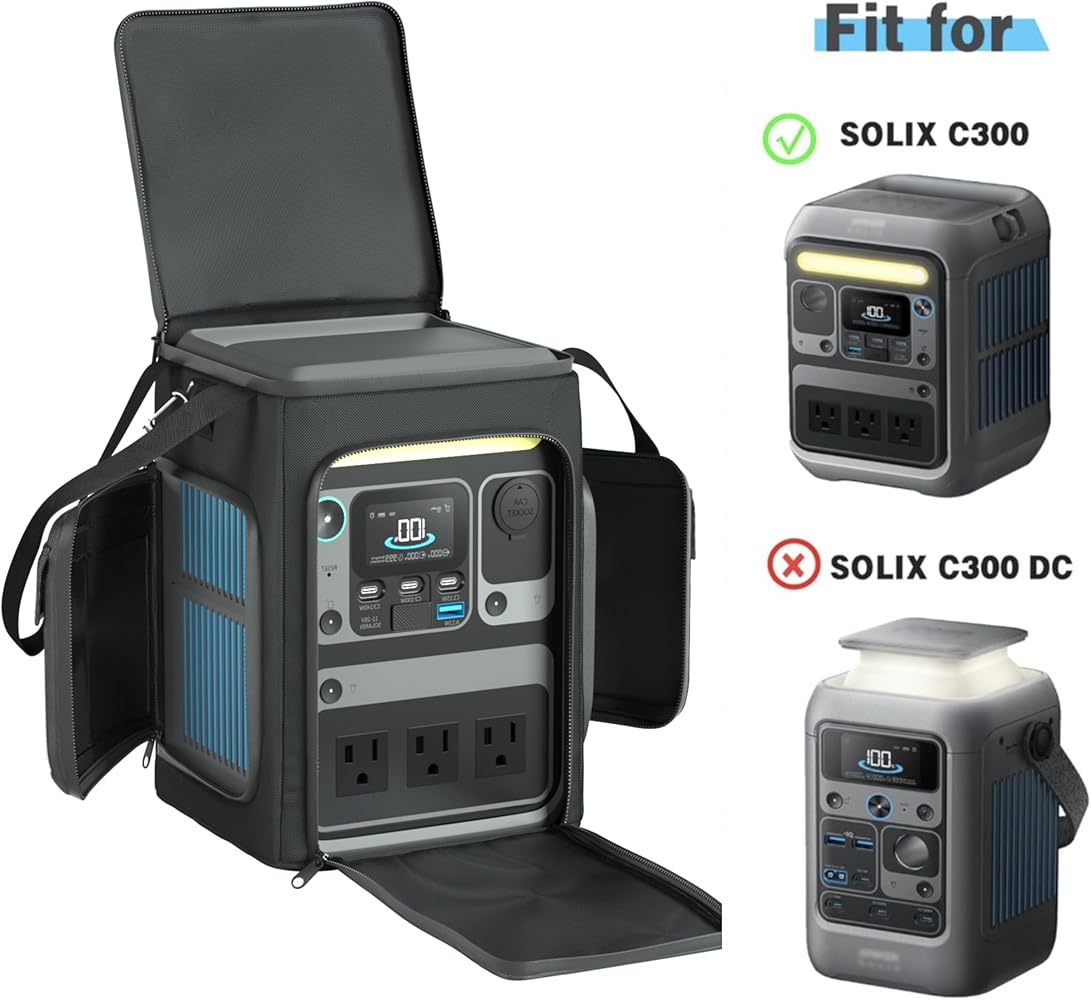 Amazon.com: MD34 Waterproof Travel Bag for Anker SOLIX C300 - IPX4