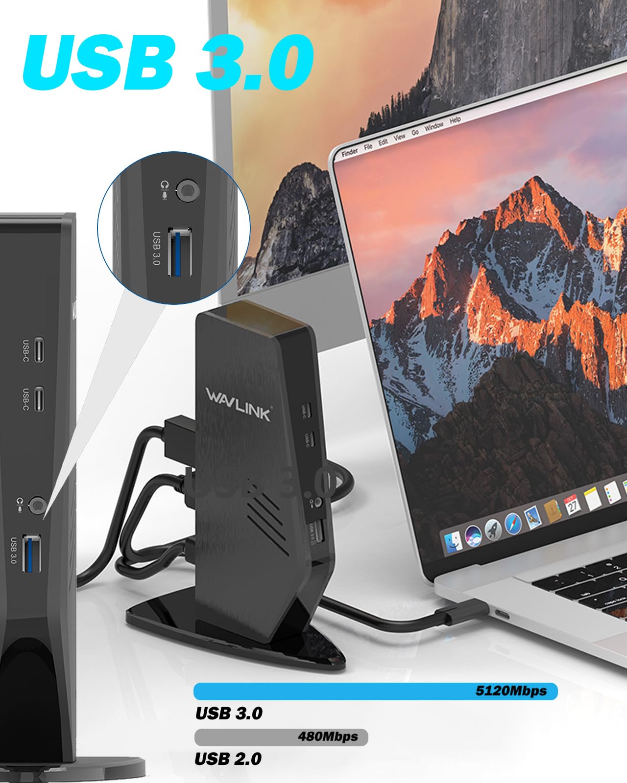 Amazon.co.jp: WAVLINK ユニバーサルUSB-C/USB 3.0 Ultra 5K ノート