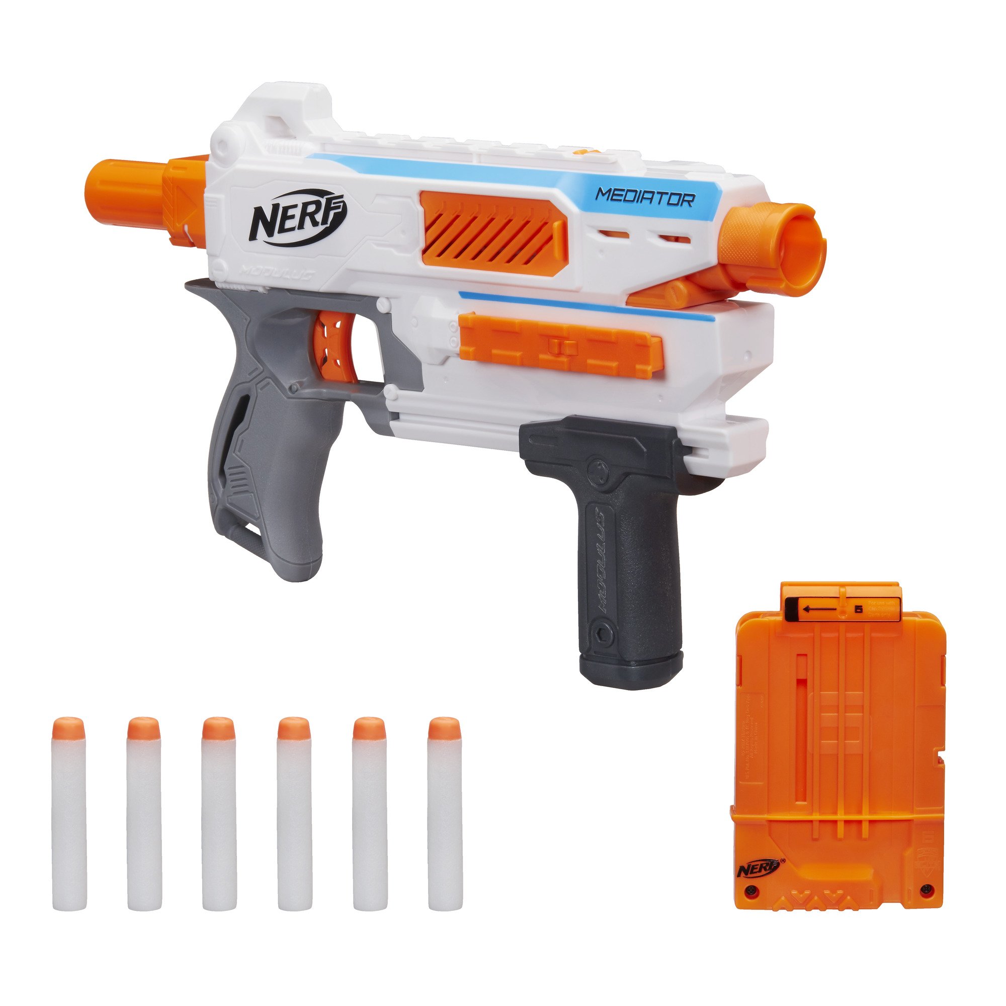 Amazon.com: Nerf Modulus Mediator Blaster - Fires 6 Darts in a Row