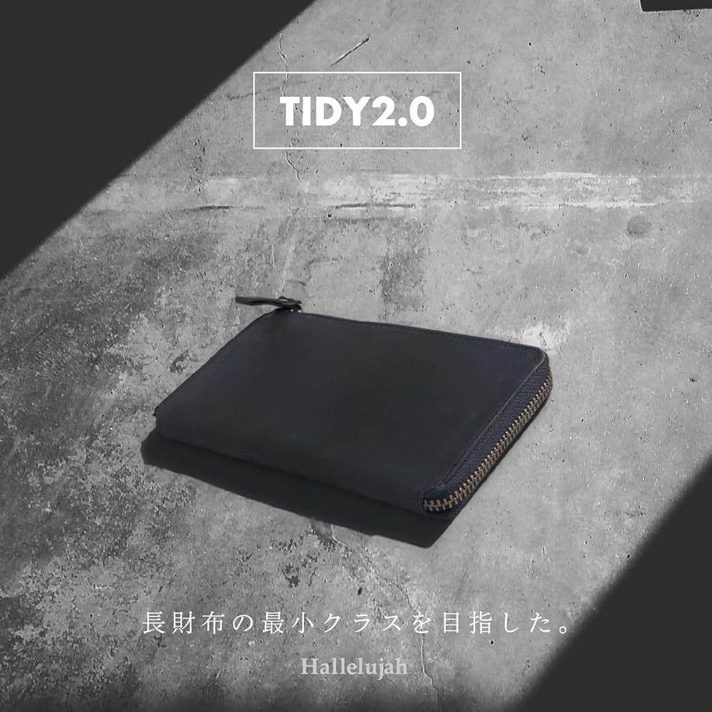 Amazon | [JAPAN FACTORY] 長財布 財布 メンズ 本革 TIDY2.0 軽い