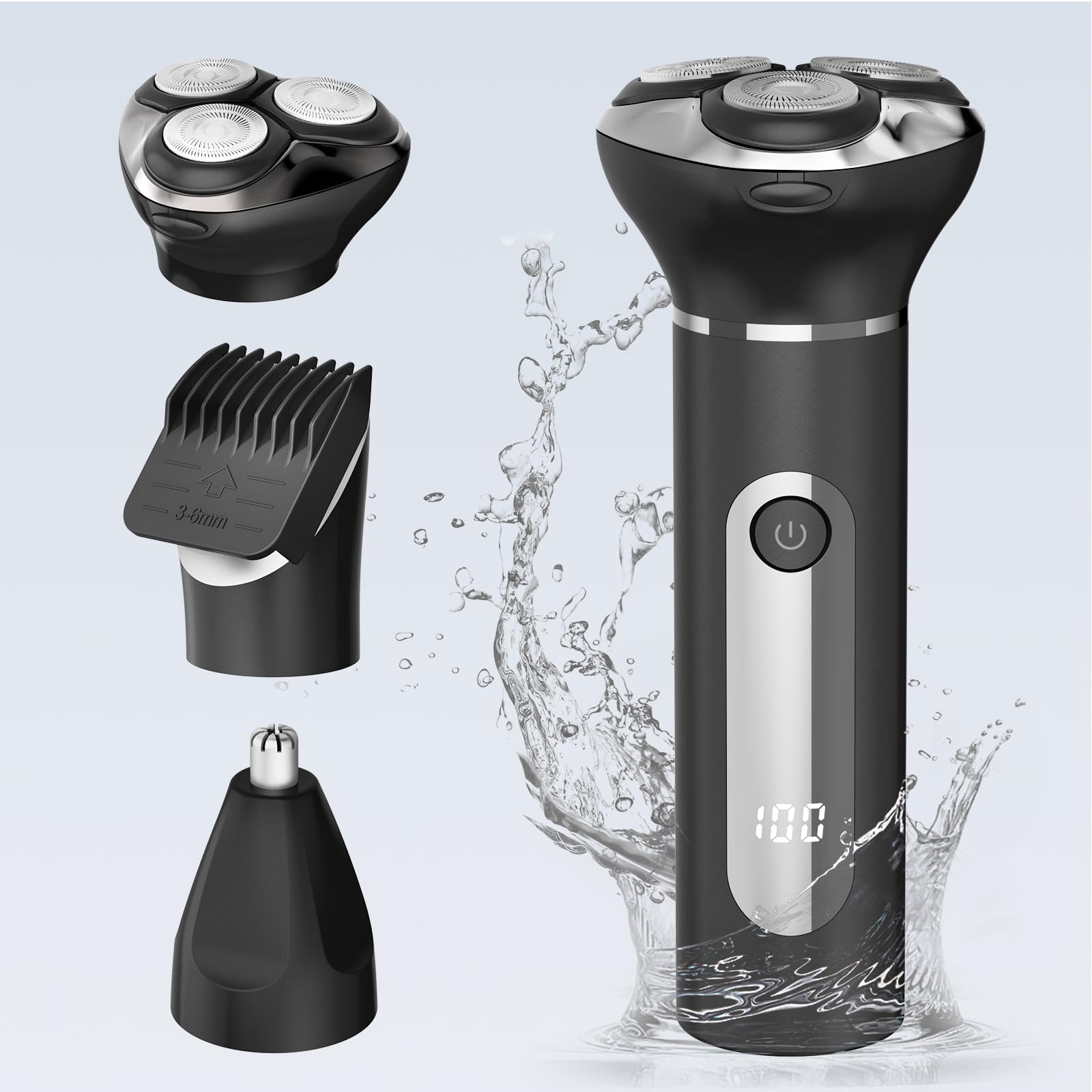 Amazon | メンズシェーバー 【1台3役 多機能セット】髭剃り 電動