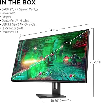 Amazon.co.jp: HP OMEN 27インチ 4K 144Hz HDR IPS ゲーミングモニター