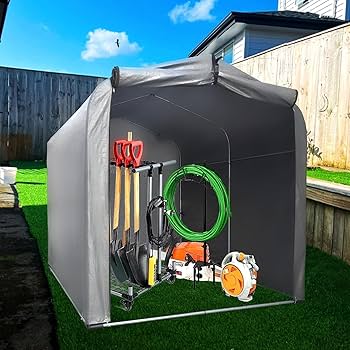 Amazon | Gulfmore サイクルハウス 自転車置き場 自転車車庫 3台用