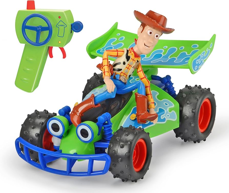 Amazon.com: Jada Toys RC Toy Story Buggy with Woody 1:24 : Toys
