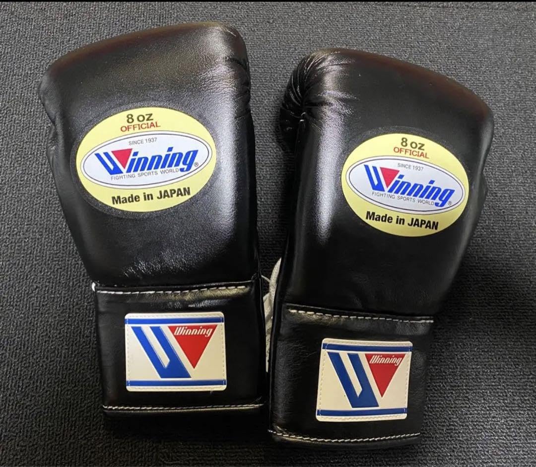 井上尚弥］Winning ボクシンググローブ 8ozネイビー/ゴールド 明日まで