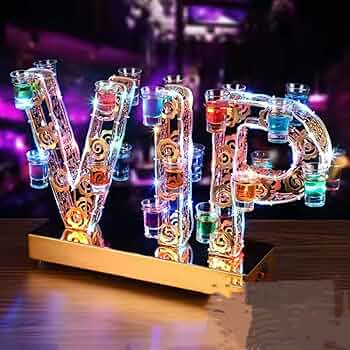 Amazon｜テキーラ観覧車 LED酒グラス棚 VIP酒カップホルダー 酒グラス