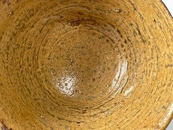 Amazon.co.jp: 陶芸家 作家物 森田無想 伊羅保 茶碗 黄伊羅保 抹茶碗