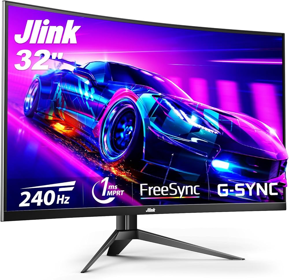 Amazon.co.jp: Jlink ゲーミングモニター 32インチ モニター 湾曲