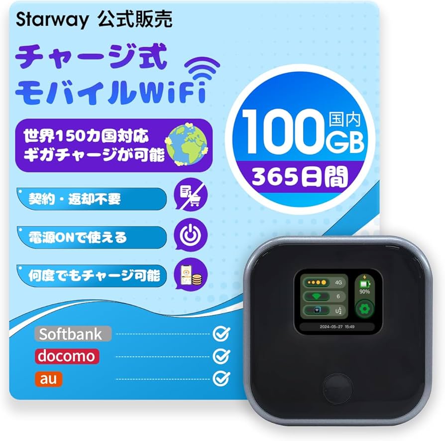 Amazon.co.jp: Starway モバイルルーター SIMフリー ポケットWiFi 国内
