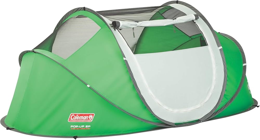 Coleman 2-Person Pop-Up Tent, Green/Grey : Amazon.ae