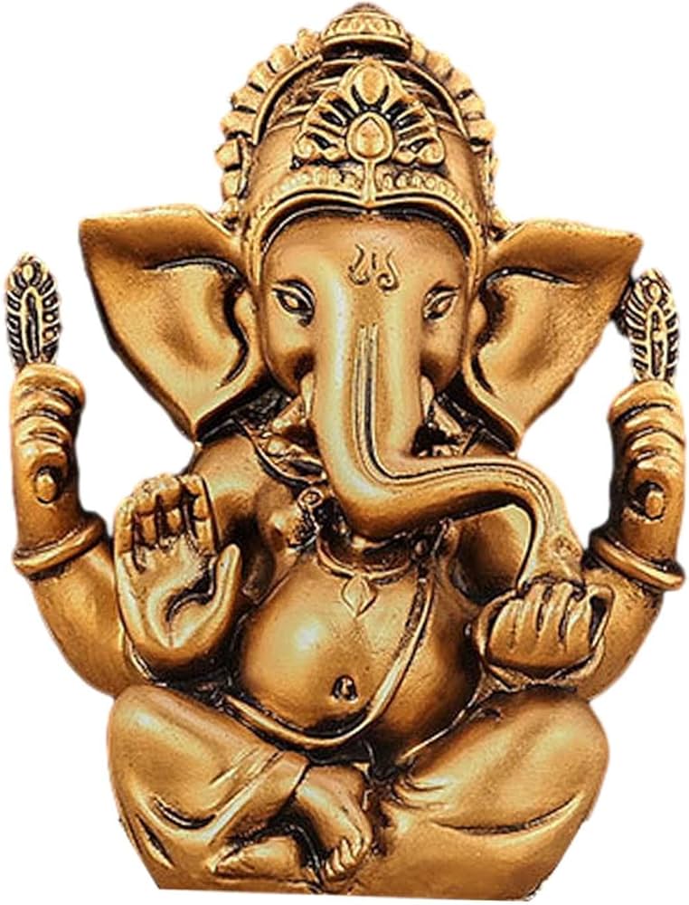 Amazon.co.jp: Perfk インドのガネーシャ置物ガネーシャ像ヒンドゥー教