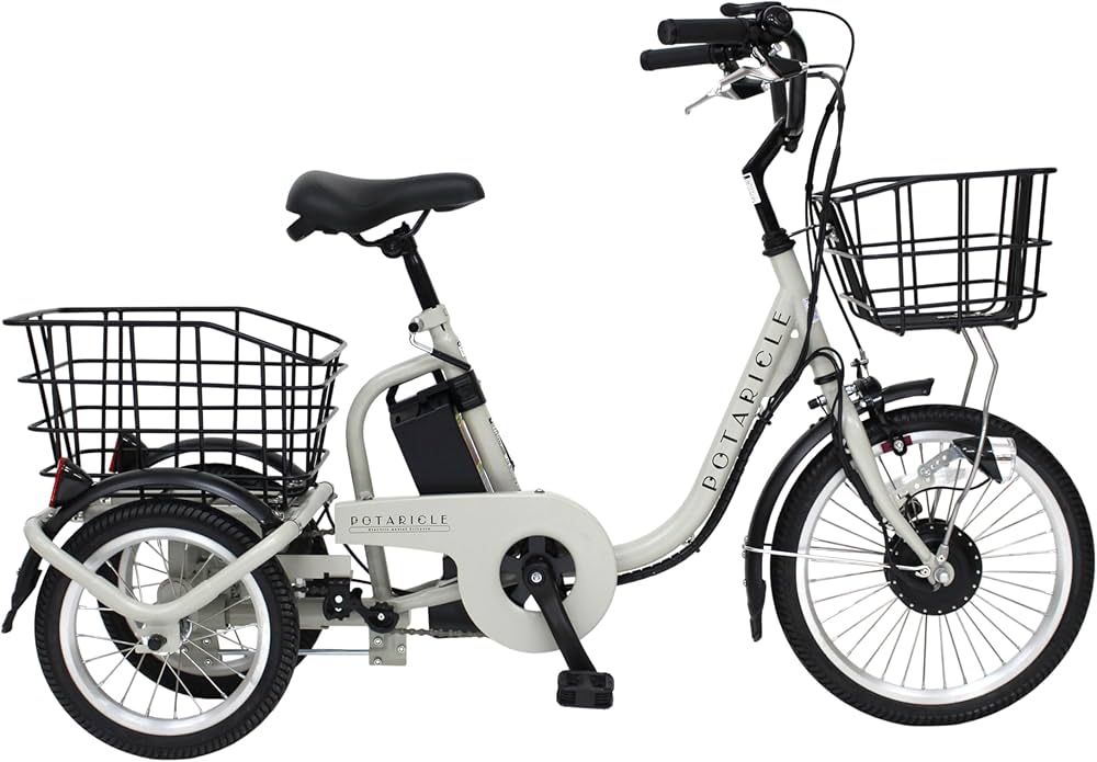 Amazon | ポタリクル ノーパンクロータイプ電動アシスト三輪自転車