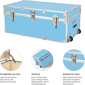 Amazon.com: Rhino Trunk & Case Large Essential Trunk With Wheels