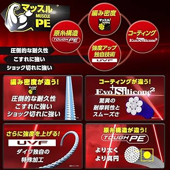 Amazon.co.jp: ダイワ(DAIWA) PEライン UVFフロッグデュラセンサー×8+