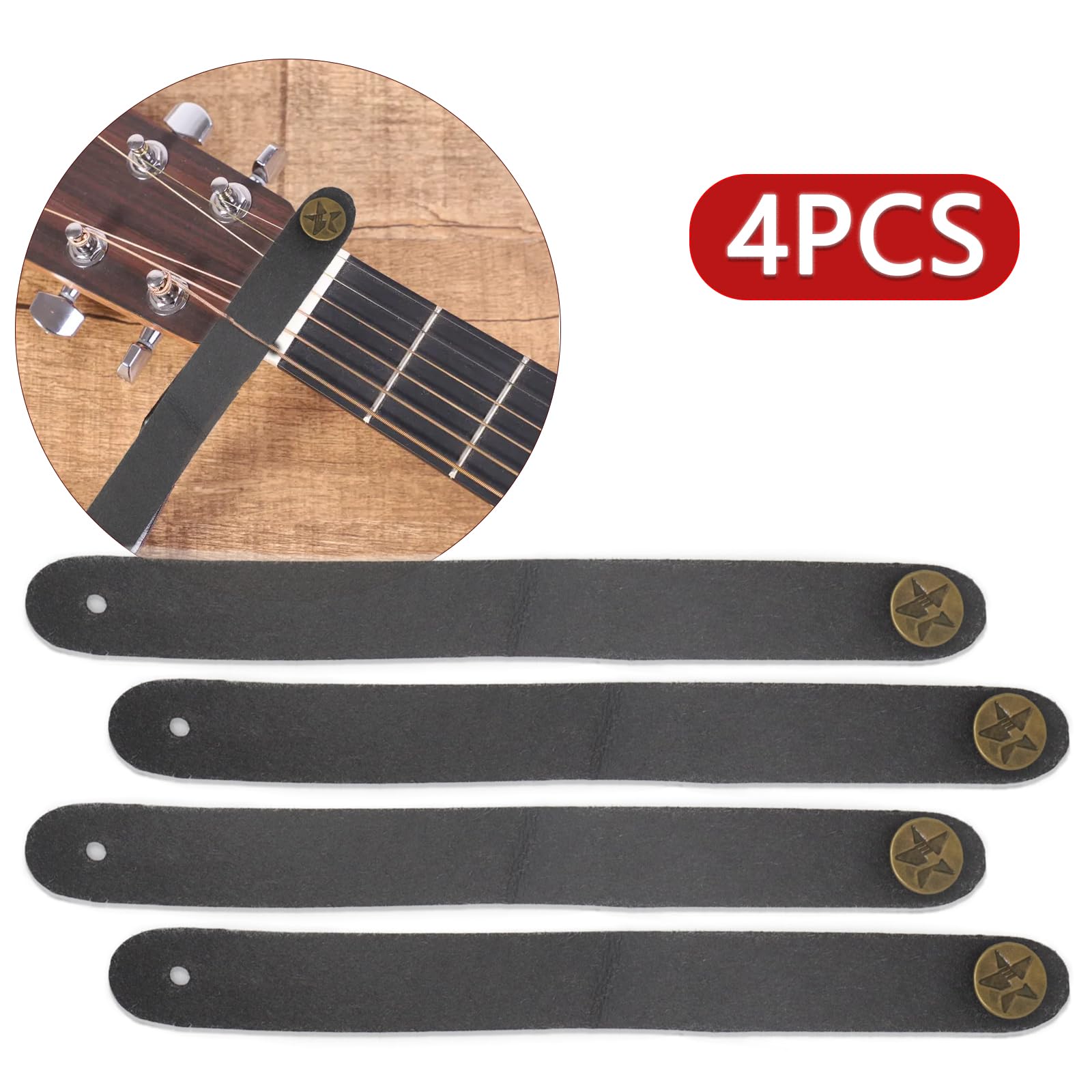 Amazon | Cheerock ギターヘッドストックストラップタイ、レザーギター