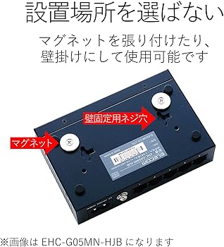 Amazon | エレコム スイッチングハブ ギガビット 24ポート マグネット