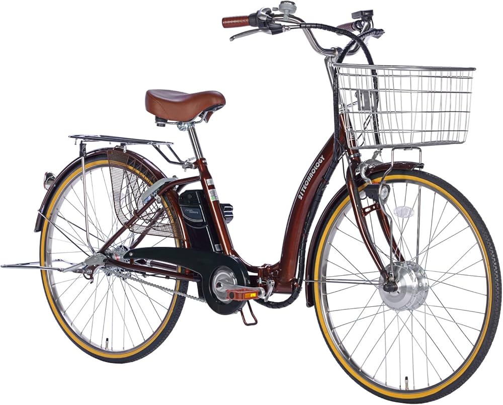Amazon | 21Technology 自転車 電動アシスト自転車 DA263 チョコ